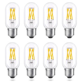 AIELIT T45/T14 Dimmable E26 LED Light Bulb, 6W(60 Watt Equivalent), Soft White 3000K, Vintage LED Edison Tube Filament Bulbs for Chandelier Bathroom Vanity Ceiling Fan Pendant Lights, 8-Pack