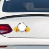 2 pcs A Stuck Duck Butt Funny Car Bumper Sticker,6