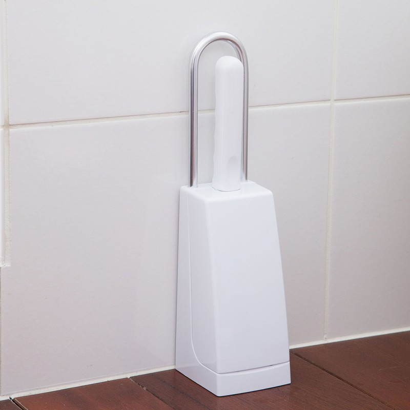 アイセン工業 アイセン スリム コンパクト トイレブラシ ケース付き ホワイト TP001