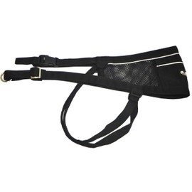 Neewa Canicross & Skijoring Belt to Run or Walk with Your Dog with Dog Running Leash Hands Free 2 Dogs or One, Dog Walking Belt for Multiple Dogs (One-Size-Fits-All, Black)