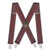 Wide X-Back Suspenders for Men – Adjustable 4-Clip Elastic Straps