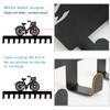 SUPERDANT Black Iron Metal Key Holder Bicycle 10 Hooks Wall