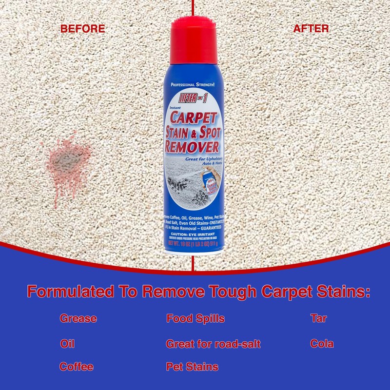 LIFTER-1 Carpet Spot Remover, Stain and Red wine Remover and