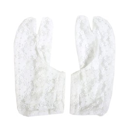 Kimono Kyo-Komachi Lace Tabi Socks, Women's, Stretch, Summer, White, Elastic Mouth, One Size Fits All