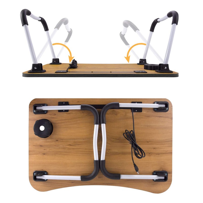 Slendor Laptop Desk Foldable Bed Table Folding Breakfast Tray Portable