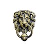 Hardware Solutions - Lion Head Door Knocker - Antique Brass