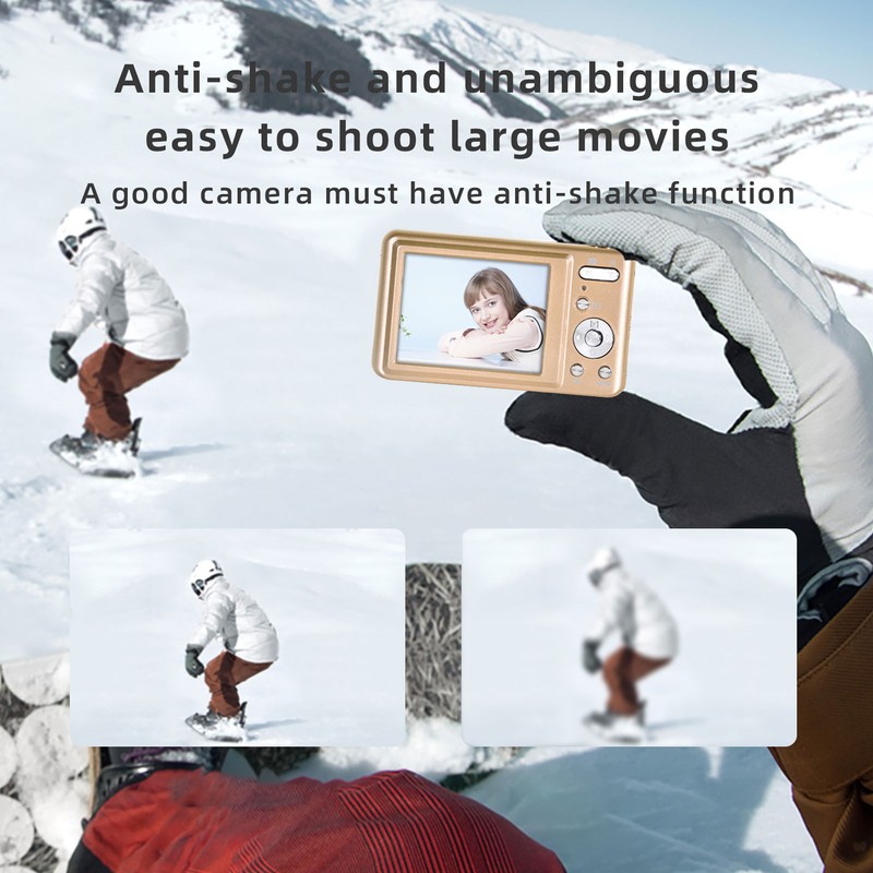 Digital Camera 2.7in 48MP 8X Digital Zoom USB Anti Shake