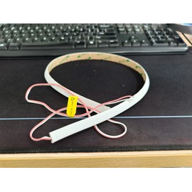 Shine Decor Under Cabinet Neon Strip Light Free Cuttable, 24V Hardwired 21LM/Inch Anti-Glare Bright LED Tape Lighting for Indoor, White Silicone Shell 2700K Warm 12”, UL Certified, No Adapter