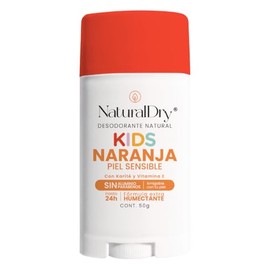 NaturalDry - Kids Piel Sensible - Desodorante orgánico SIN Bicarbonato de Sodio - Natural para niños - No obstruye los poros - Elimina el mal olor - S