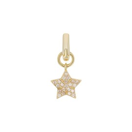 Amor Charm 925 Sterling Silver, Women's Charms, with Synthetic Cubic Zirconia, Silver, Gold, Motif, Comes in Jewellery Gift Box, Sterling Silver, Synthetic zirconia.