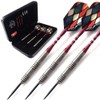 CUESOUL 95% Tungsten 26 Grams Tungsten Steel Tip Darts Set