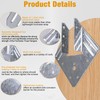 Hurricane Ties for Rafters 50 Pack, 18-Gauge Hurricane Roof Straps