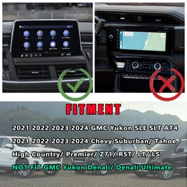 Neepiar Center Console Dash Storage Tray Compatible with 2021 2022 2023 2024 GMC Yukon/Chevy Suburban/Tahoe Center Console Organizer Storage Box Interior Insert Accessories (Not for Denali)