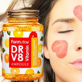 Farmstay Doctor V 8 Vitamin Ampoule, 250ml, 1 piece / 팜스테이 닥터 브이 8 비타민 앰플, 250ml, 1개
