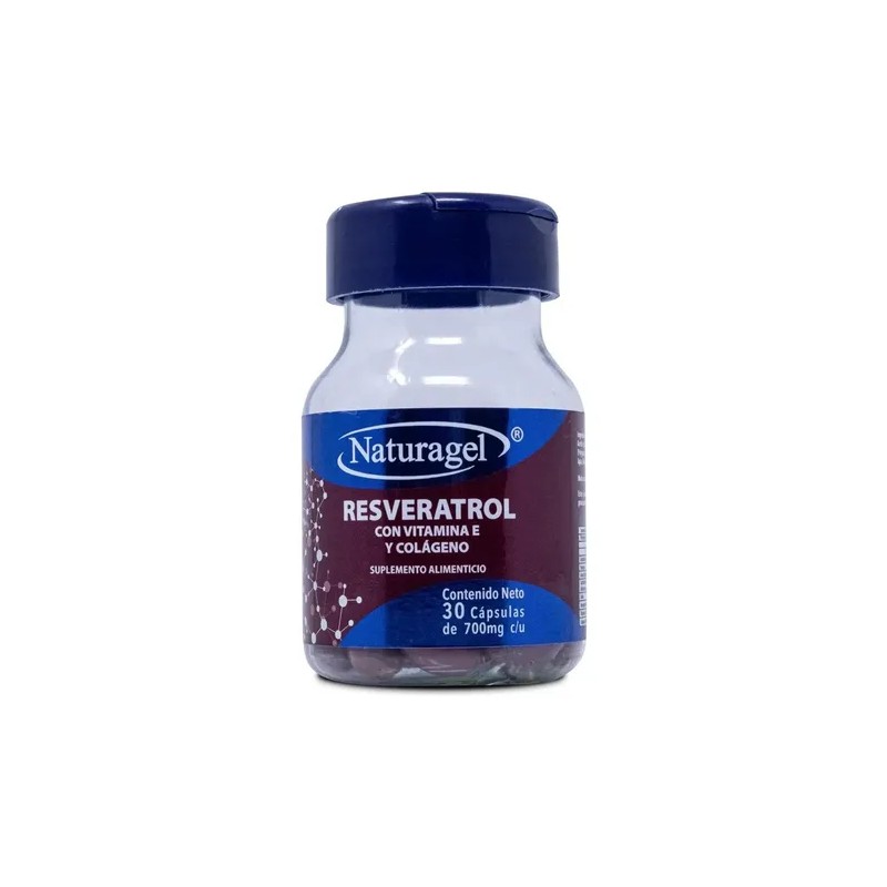 Resveratrol Vitamina Colágeno Cápsulas Naturagel Sabor