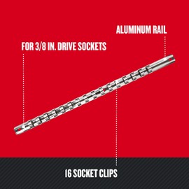 CRAFTSMAN Socket Rail Holder, Tool Tray Storage Organizer, 3/8 Inch Drive (CMMT99401)