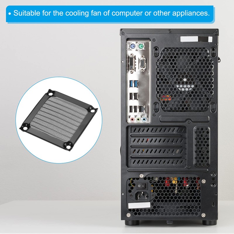 PATIKIL 60 mm Fan Filter Grille with Screws 2 Pack
