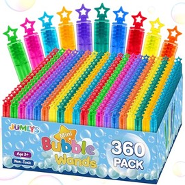 480 Pcs Mini Bubble Wands in 10 Colors, Bulk Party Favors for Kids, Themed Birthday, Christmas, New Year, Valentine, Carnival, School Classroom Prizes for Boys & Girls, Ideal Goodies Bags Stuffers