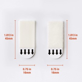 36-Pairs(72 Strips) Small Picture Hanging Strips Heavy Duty, Hook and Loop Tape, Water-Resistant Adhesive Strips for Frame Hanging