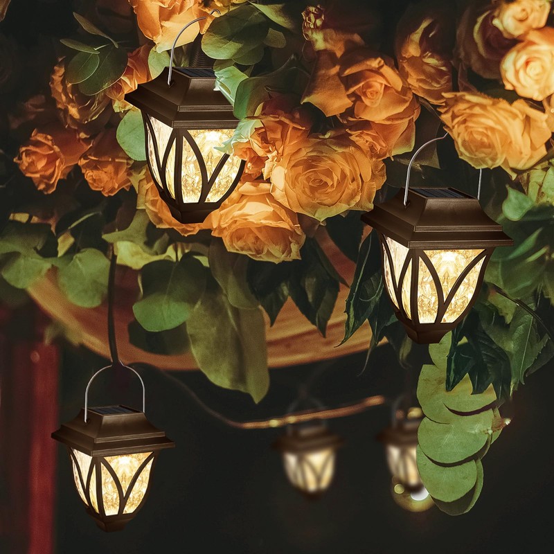 8 Pack Solar Lights Outdoor Waterproof Solar Garden Lights, Solar