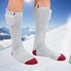 Heating Electric Rechargeable Adjustbale Temperature Winter Heated Thermal SockEU Plug