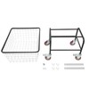 SNKOURIN Laundry Cart, Heavy Duty Steel Wire Laundry Cart with