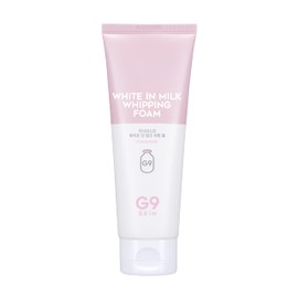 G9SKIN White in Milk Whipping Foam (120ml/4.05fl.oz) – Moisturizing Whipped Facial Cleanser for Radiant Skin