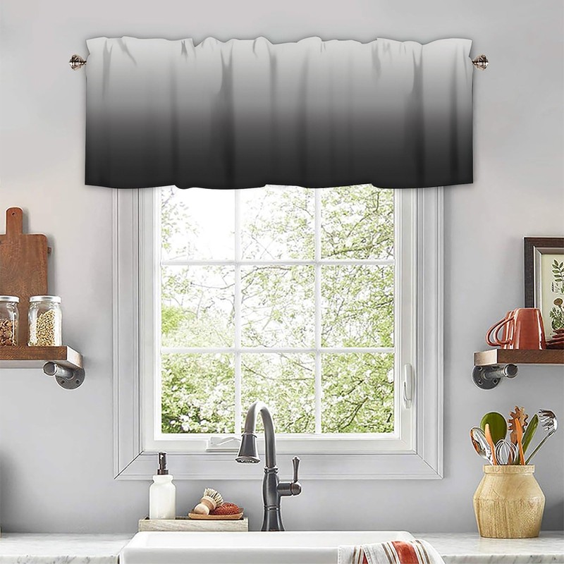 Cliduli Decoration Valance for Windows,Creative Window Treatments 1 Panel Short