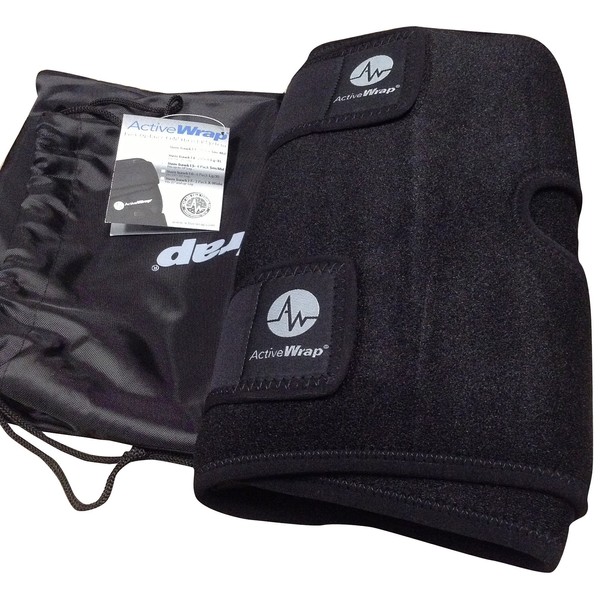 ActiveWrap Knee Wrap for Right or Left Knee, XX-Large/Extra Wide, Black