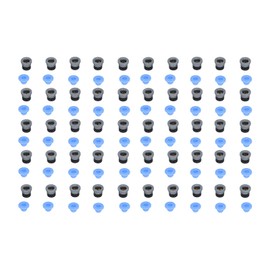 Pneumatic Fitting,Ecas Pneumatic Valve Connector 50 Set Pneumatic Valve Connector Head Push To Connect Fittings , For Voron Extruder 3D Printer Accessories Ptfe Ecas04