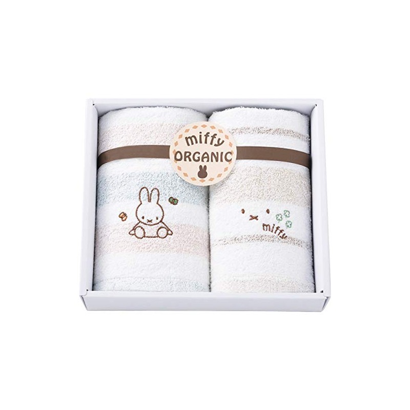 Nishikawa 228724902 Miffy Towel Gift Set, 8.7 x 9.8 x