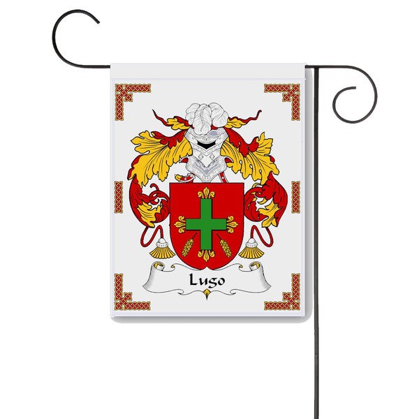 Lugo Coat of Arms/Lugo Family Crest 11 X 15 Garden
