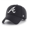 '47 Atlanta Braves MVP Adjustable Black Hat, One Size, Black,