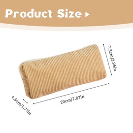 Zueyen Aesthetic Pencil Case, Corduroy Fabric, Small Make Up Bag, Pencil Case, School Pencil Case for Girls, Boys, Teenagers, School, Office (Apricot), apricot, pencil case