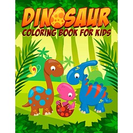 Dinosaur Coloring Book for Kids: 35 Cute Illustrations for Children Ages 3-10