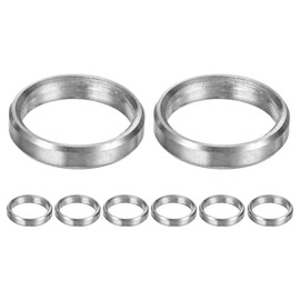 M METERXITY 8PCS M8 304 Stainless Steel Spacers 8mm ID x 10mm OD x 2mm l Metal Screw Standoff Bushing Plain Finish Round Spacer 304 Stainless Steel for Screws Bolts Silver