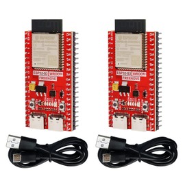 Freenove ESP32-S3 ESP32 S3 Board Lite (16 MB Flash) (2 Pack), Dual-core 32-bit 240 MHz Microcontroller, Onboard Wireless, Python C Code, Example Projects Tutorial