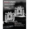 cciyu 19B2911 19B2910 Rear Left & Right Brake Calipers With