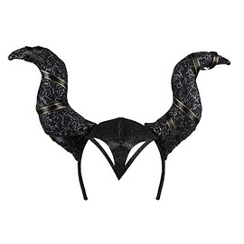 Boland 72242 Diabla Hair Band with Cap Black