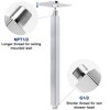 NearMoon Ceiling Mounted Shower Arm with Flange, Universal Connection 1/2