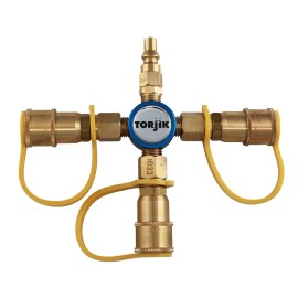 Torjik Quick•Cross Propane Quick-Connect Cross Adapter - 1/4"