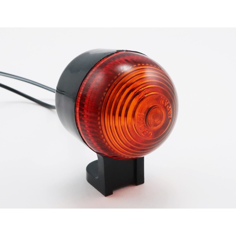 Kitaco 102-80-0500-10 Warren Mini Turn Signal Set, Orange Lens/Single Sphere