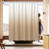 Beige Bathroom Sets with Shower Curtain and Rugs Waterproof Shower