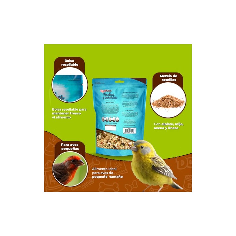 MEZCLA DE SEMILLAS P/CANARIOS Y FINCHES 500 G