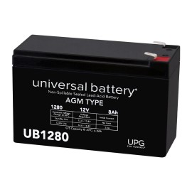 UPG 12V 8Ah Sealed Lead Acid Battery for Cyclops Colossus C18MIL-FE Spotlight