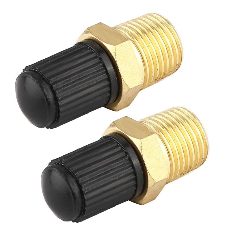 KIMISS Car Tire Inflating Valve, 2Pcs 1/8" NPT MPT Car