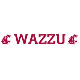 Logo Products Washington State Cougars Windshield Decal - Wazzu - 20" x 2.75"