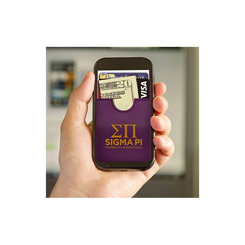 Sigma Pi - Koala Pouch - Adhesive Cell Phone Wallet