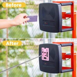 SEWACC 1pc Parking Toll Swiping Car Vehicle Contactless Rods Car Extendable Garage Rod Telescopic Rod Toll Swiping Telescopic Swiping Rods Poles Number Card 304 Stainless Steel Car Door