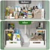 REALINN Under Sink Organizer, Pull Out Cabinet Organizer 2 Tier